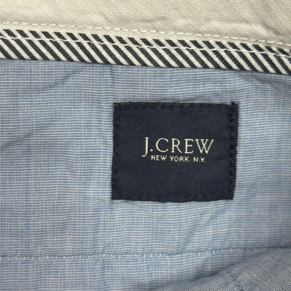 J. Crew The Club Blue Cotton Chino Shorts Size 33 NWT